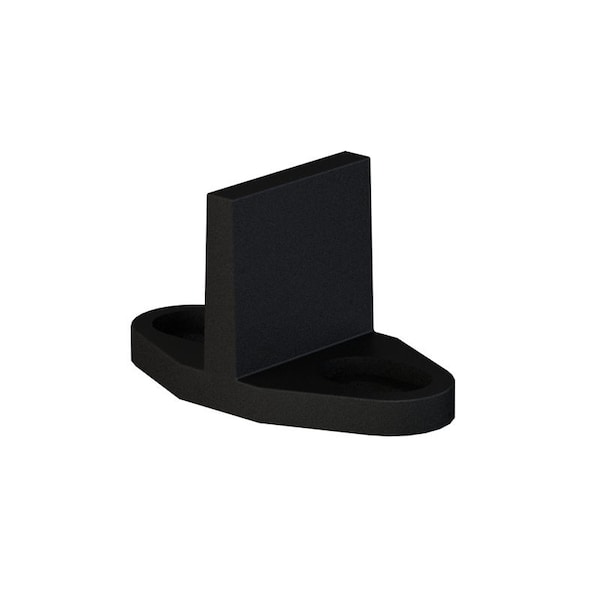 Orca Hardware Metal Guide for Flat Track, BL Black Finish FT-METGD-BL - main